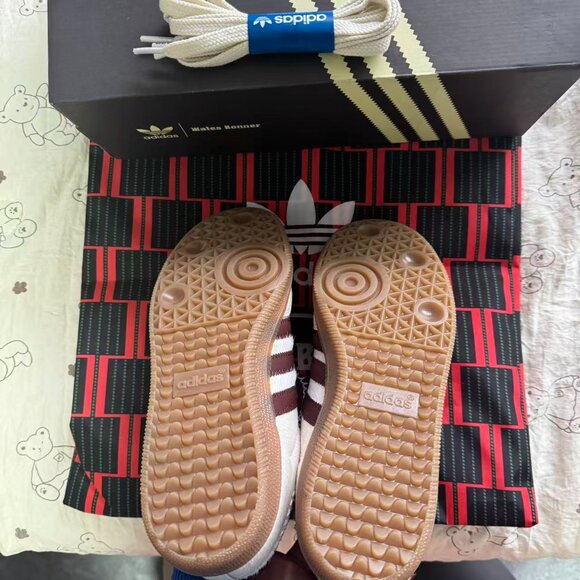 WALES BONNER x adidas originals SambaPony Tonal white brown - Picture 4 of 7